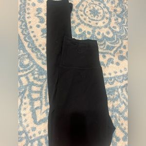 3 pairs of black leggings S-M